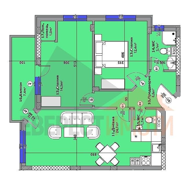 Продава 3-СТАЕН, гр. Пловдив, Остромила, снимка 2 - Aпартаменти - 48752531