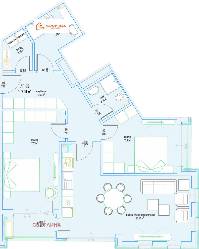 Na prodej  2 ložnice Sofia , Malinova dolina , 130 m2 | 97654783 - obraz [5]