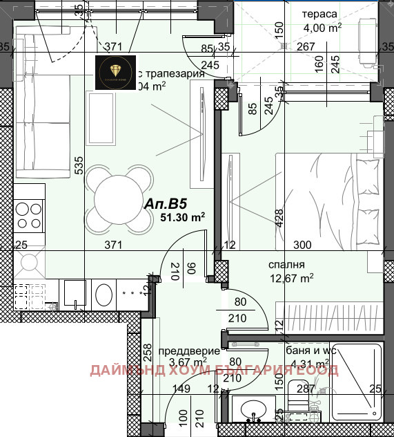 Zu verkaufen  1 Schlafzimmer Plowdiw , Trakija , 64 qm | 86465229 - Bild [2]
