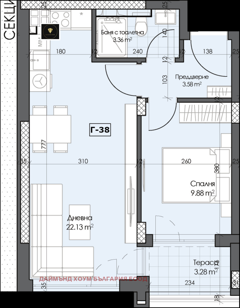 Продава 2-СТАЕН, гр. Пловдив, Гагарин, снимка 2 - Апартаменти - 53450076