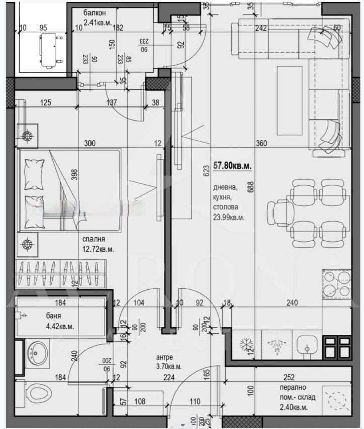 Продава 2-СТАЕН, гр. Пловдив, Христо Смирненски, снимка 8 - Апартаменти - 54187125