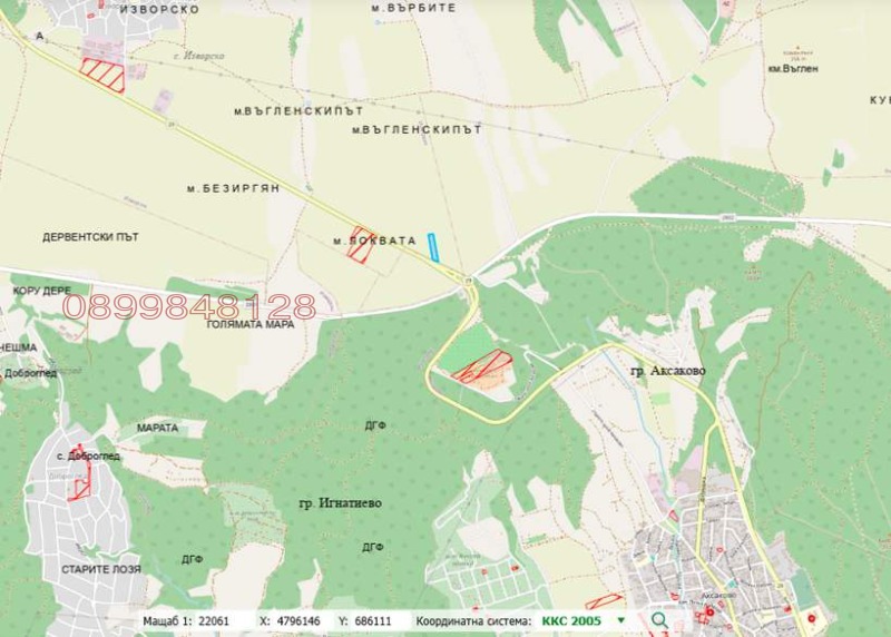 Продава ЗЕМЕДЕЛСКА ЗЕМЯ, с. Изворско, област Варна, снимка 3 - Земеделска земя - 53342927