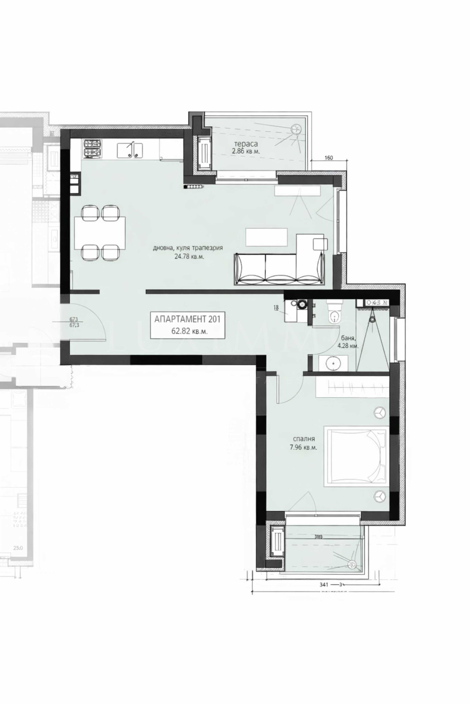 Продава 2-СТАЕН, гр. Велинград, област Пазарджик, снимка 4 - Апартаменти - 53785363