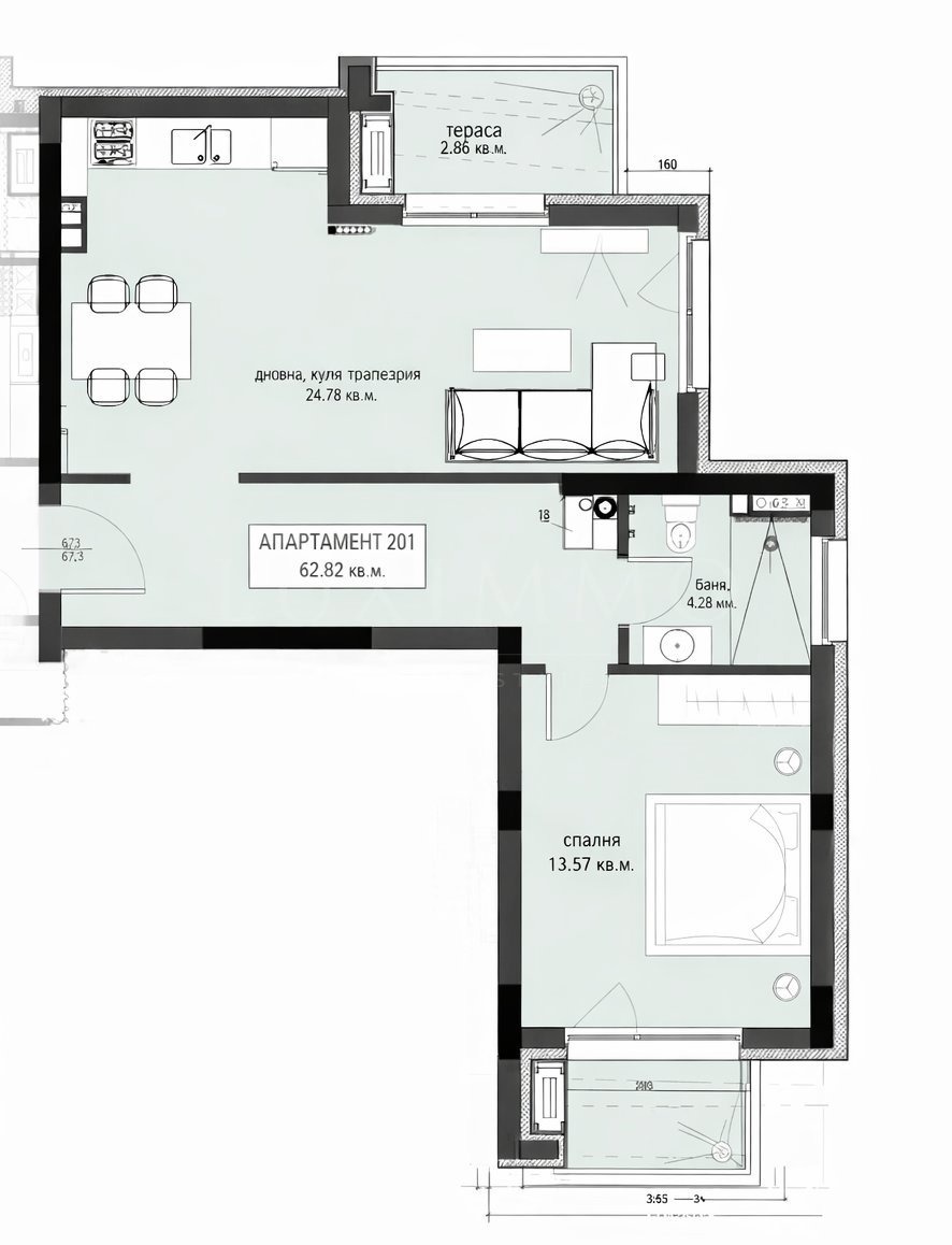 Продава 2-СТАЕН, гр. Велинград, област Пазарджик, снимка 2 - Апартаменти - 53785363