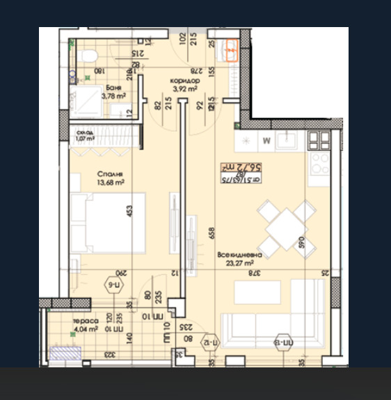 Продава 2-СТАЕН, гр. Пловдив, Тракия, снимка 4 - Апартаменти - 52345621
