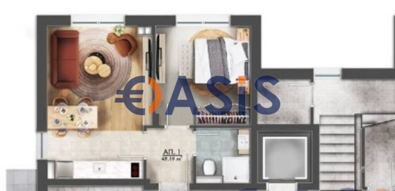 Продава 2-СТАЕН, к.к. Слънчев бряг, област Бургас, снимка 2 - Апартаменти - 52497740