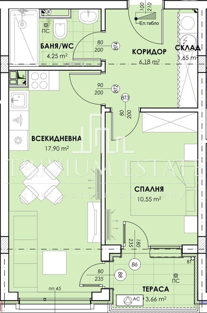 Продава 2-СТАЕН, гр. Пловдив, Южен, снимка 3 - Апартаменти - 55569569