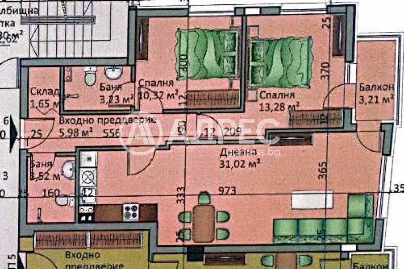 Satılık  2 yatak odası Sofia , Lyulin - centar , 98 metrekare | 67937537 - görüntü [2]