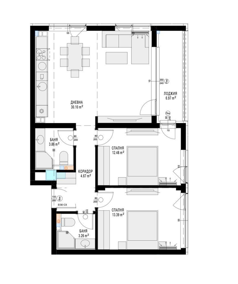 Продава 3-СТАЕН, гр. София, Бъкстон, снимка 3 - Апартаменти - 53322293