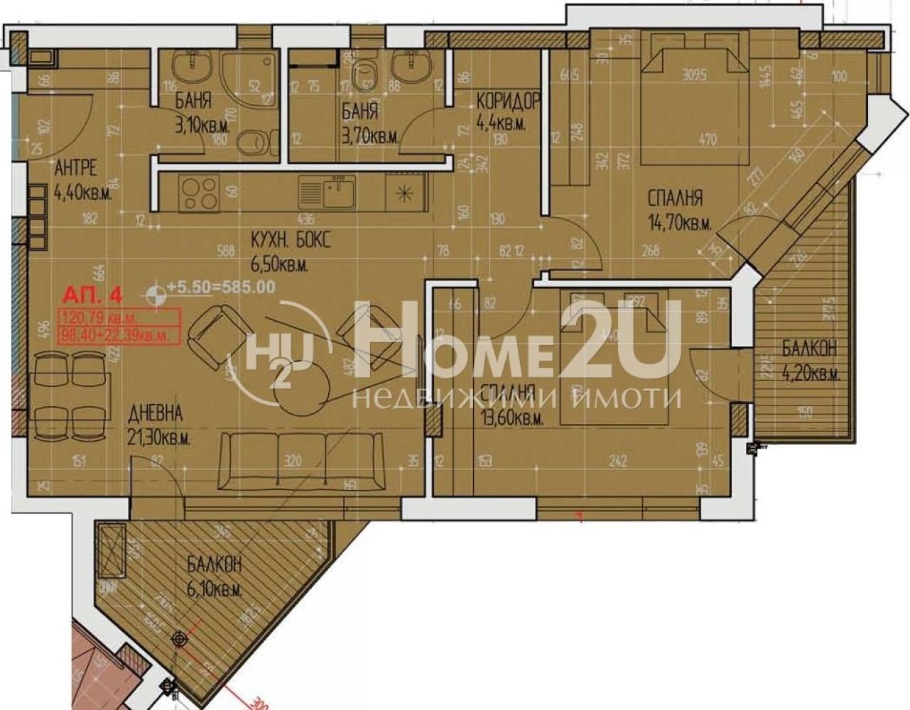 Продава 3-СТАЕН, гр. София, Горубляне, снимка 3 - Апартаменти - 53802243