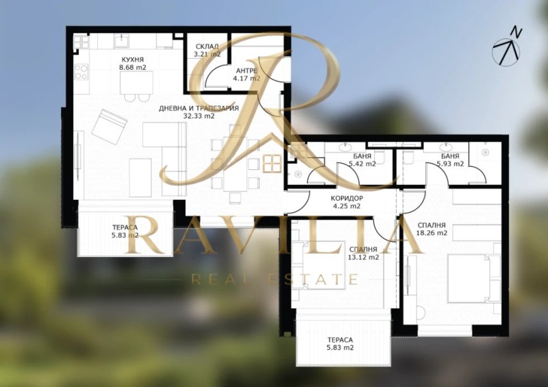 Продава 3-СТАЕН в град София, Драгалевци - 137 кв.м / 340 500 € » 665 960.12 лв., РАВИЛИЯ НЕДВИЖИМИ ИМОТИ