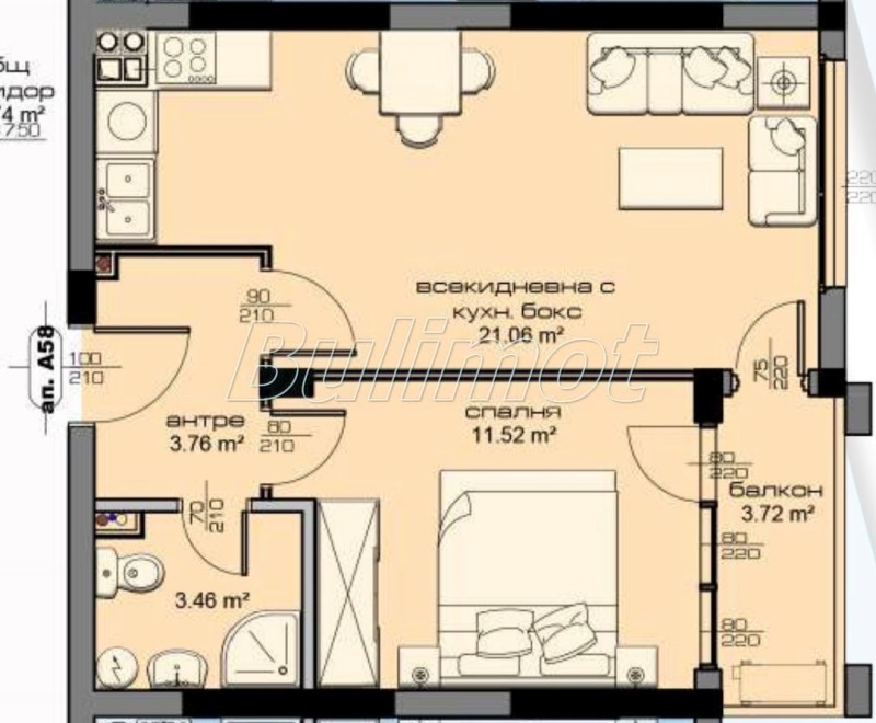 Продава 2-СТАЕН, гр. Варна, Кайсиева градина, снимка 4 - Апартаменти - 53337325