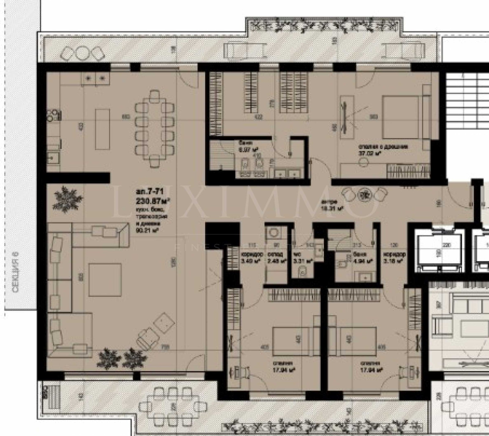 Продава 4-СТАЕН, гр. Бургас, Изгрев, снимка 2 - Апартаменти - 53519529