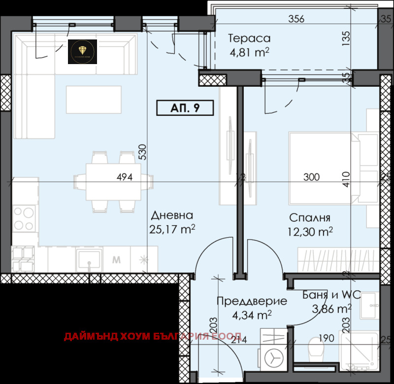 À vendre  1 chambre Plovdiv , Trakiya , 72 m² | 76552422 - image [2]