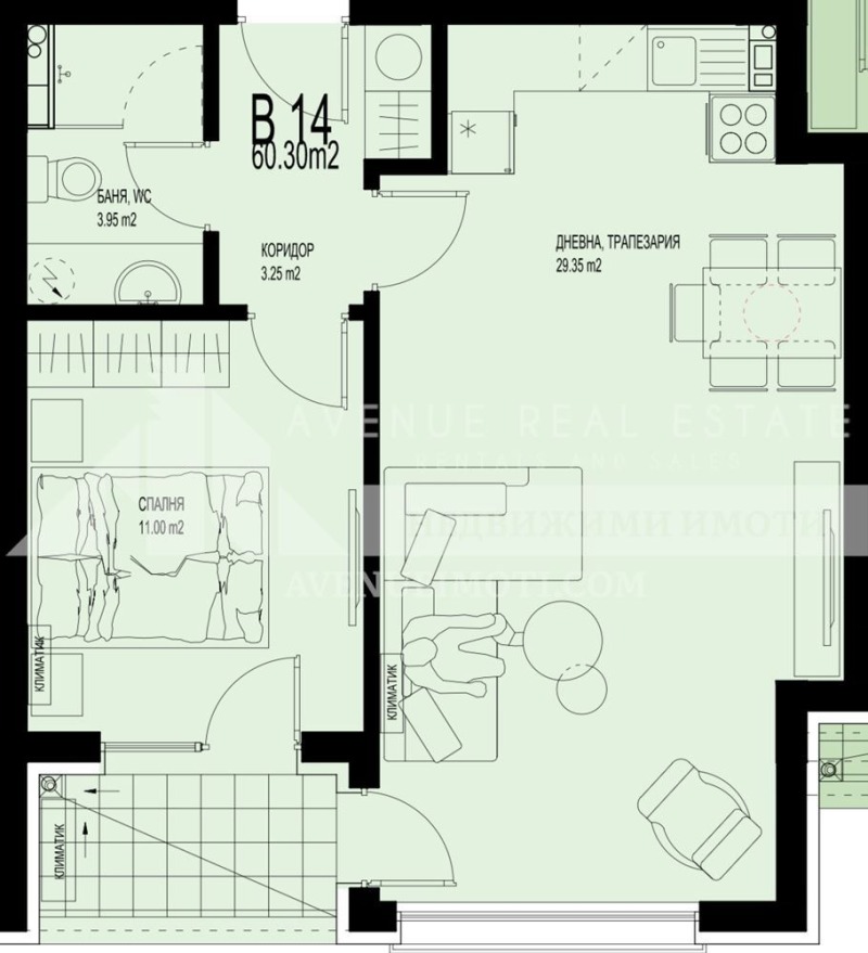 Na prodej  1 ložnice Plovdiv , Christo Smirnenski , 78 m2 | 88418879 - obraz [2]