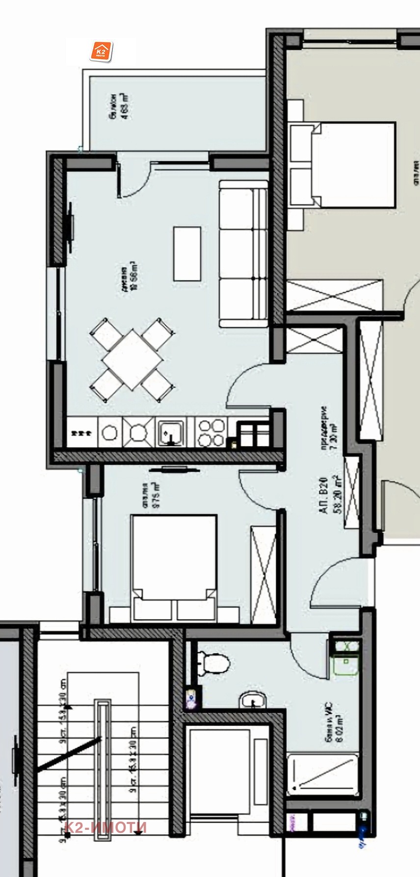 Продава 2-СТАЕН, гр. София, Малинова долина, снимка 2 - Апартаменти - 55977089