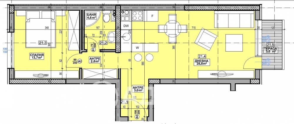 Продава 2-СТАЕН, гр. София, Малинова долина, снимка 4 - Апартаменти - 55923041