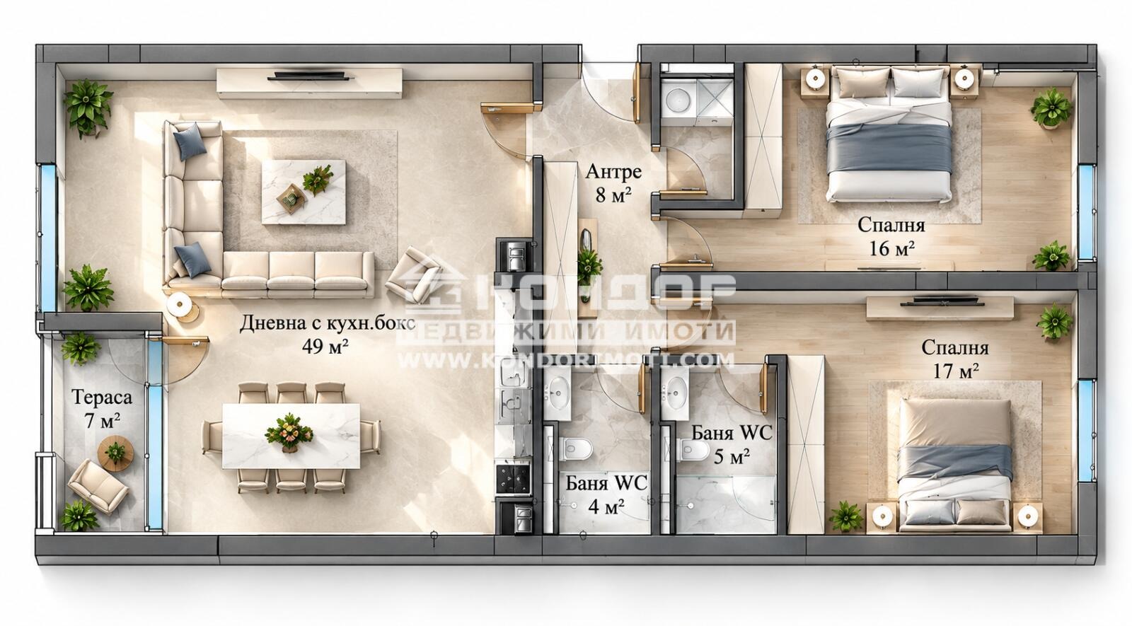 Продава 3-СТАЕН, гр. Пловдив, Център, снимка 2 - Апартаменти - 54352752