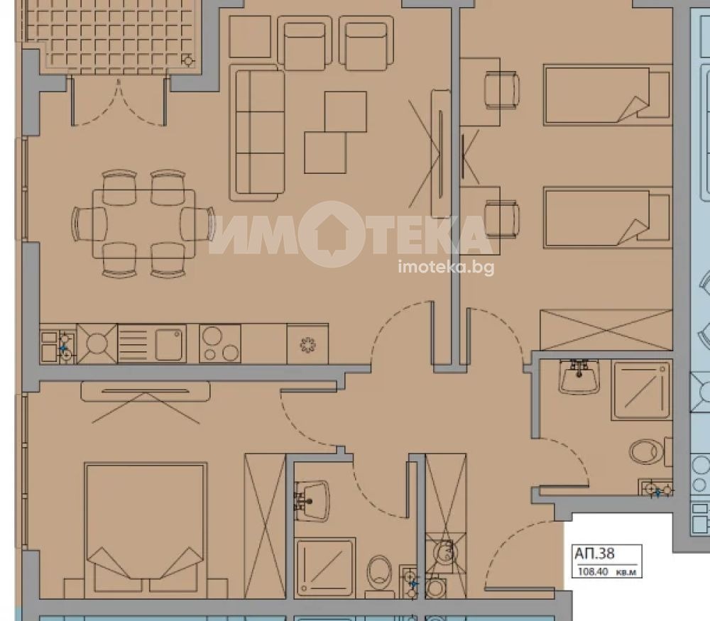 Продава 3-СТАЕН, гр. София, Малинова долина, снимка 4 - Апартаменти - 55025867