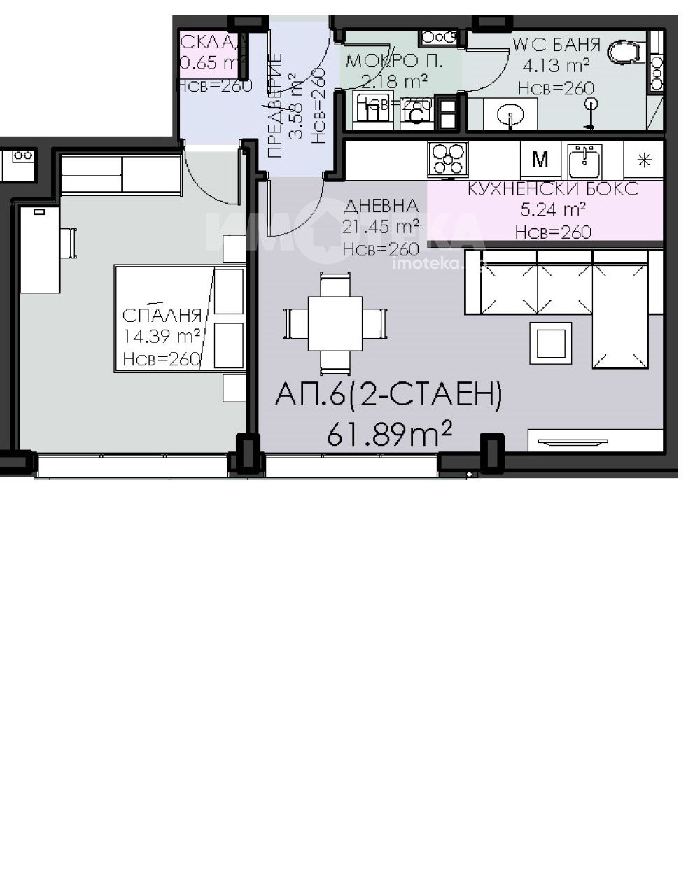 Продава 2-СТАЕН, гр. София, Овча купел, снимка 4 - Апартаменти - 54507024