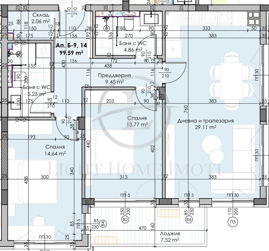Продава 3-СТАЕН, гр. Пловдив, Остромила, снимка 7 - Апартаменти - 54285894