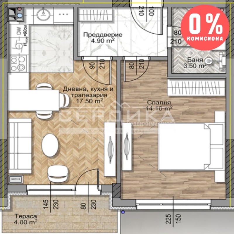 Продава  2-стаен град София , Овча купел 2 , 63 кв.м | 88239315 - изображение [5]