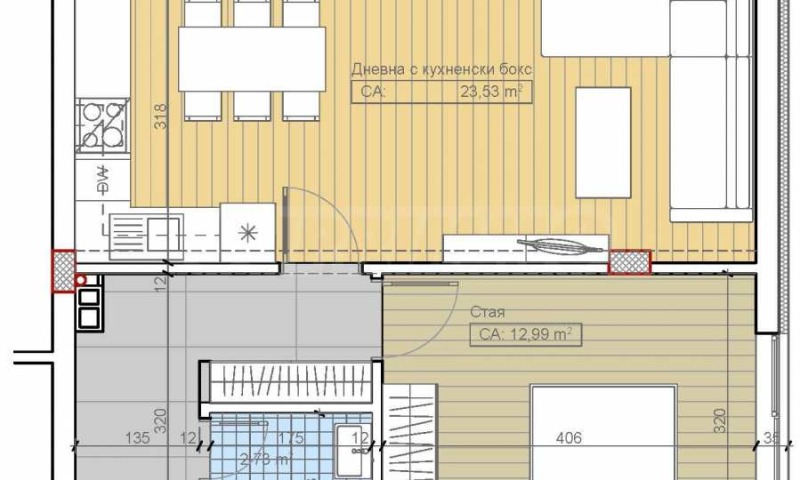 Продава 2-СТАЕН, гр. София, м-т Гърдова глава, снимка 2 - Апартаменти - 52929619