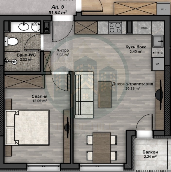 Продава 2-СТАЕН, гр. София, Люлин 3, снимка 7 - Апартаменти - 53768255