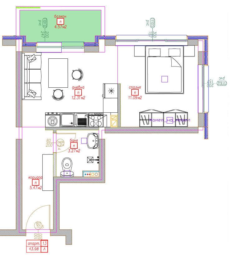 Продава  1-стаен град София , Суходол , 51 кв.м | 71972381