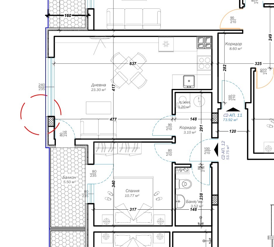 Продава 2-СТАЕН, гр. Варна, Изгрев, снимка 2 - Апартаменти - 54111546