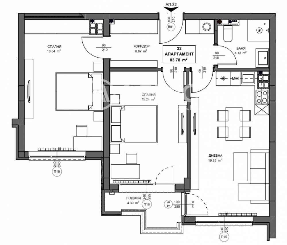 Продава 3-СТАЕН, гр. София, Обеля 2, снимка 4 - Апартаменти - 54602656