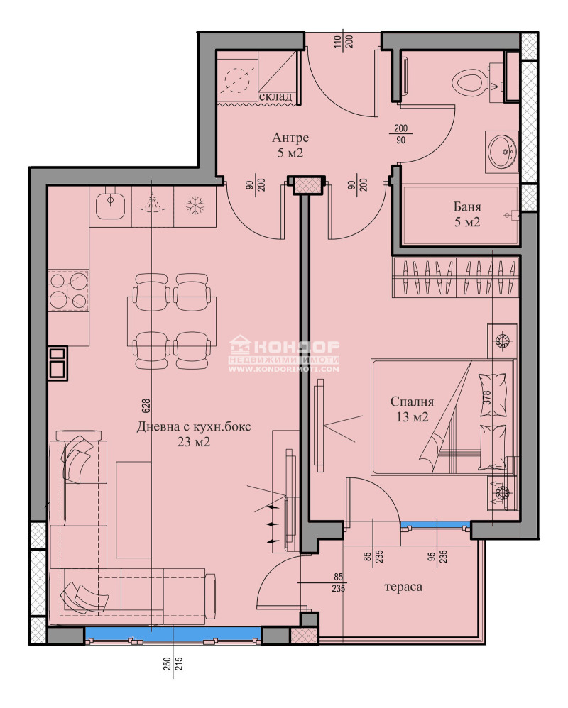 Продава  2-стаен град Пловдив , Въстанически , 66 кв.м | 94288710 - изображение [4]