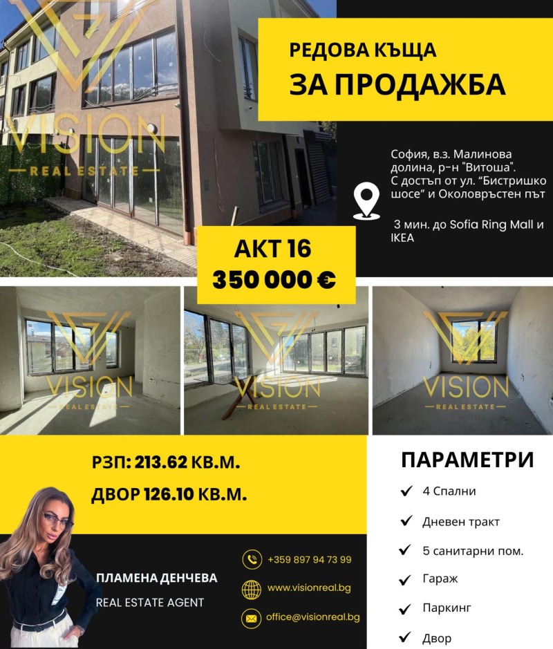 Продава КЪЩА, с. Бистрица, област София-град, снимка 1 - Къщи - 48218924