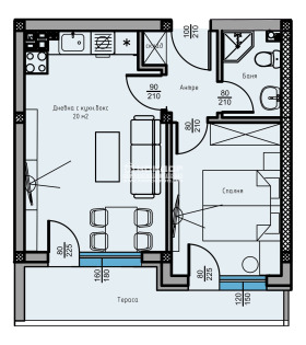 1 camera da letto Ostromila, Plovdiv 2