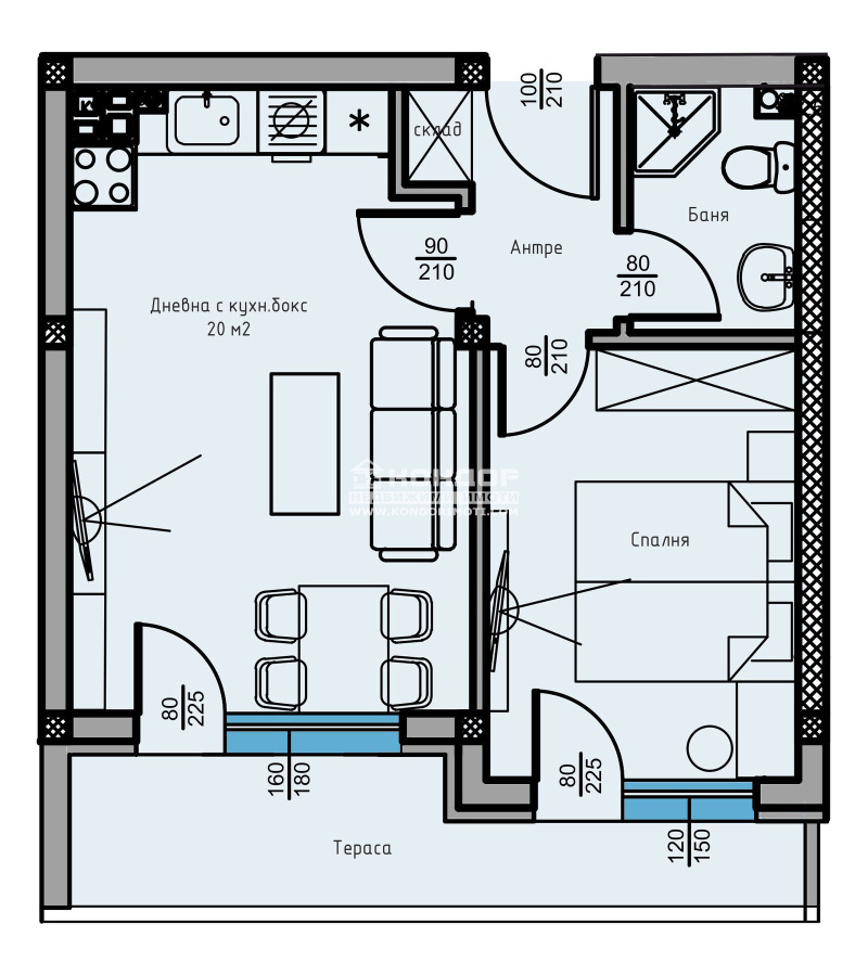 Na prodej  1 ložnice Plovdiv , Ostromila , 58 m2 | 16549142 - obraz [2]