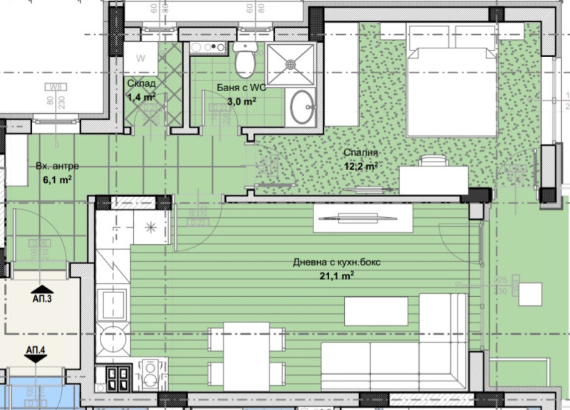 Продава 2-СТАЕН, гр. Пловдив, Остромила, снимка 1 - Aпартаменти - 49095075