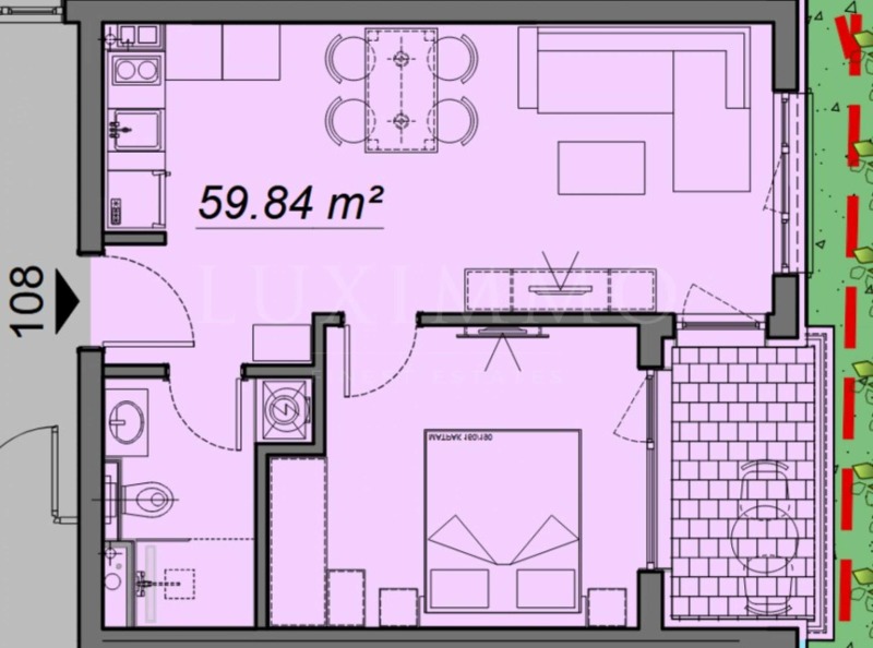 En venta  1 dormitorio región Burgas , k.k. Slanchev bryag , 59 metros cuadrados | 82808672 - imagen [2]