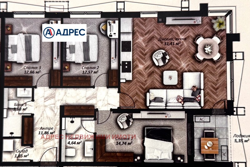 Продава МНОГОСТАЕН, гр. Стара Загора, Казански, снимка 2 - Апартаменти - 53033016