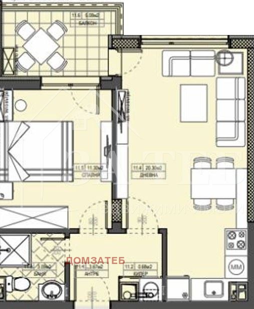 Продава  2-стаен област Благоевград , гр. Сандански , 65 кв.м | 67803871 - изображение [4]