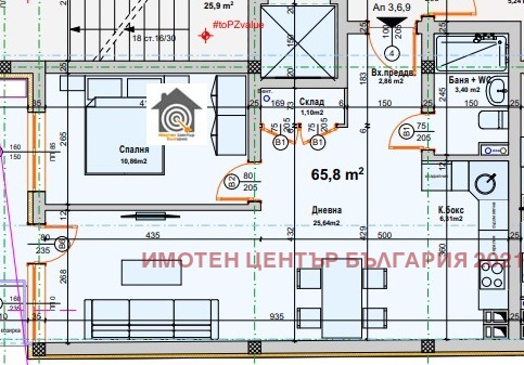 For Sale  1 bedroom Sofia , Suhata reka , 66 sq.m | 93647044 - image [2]