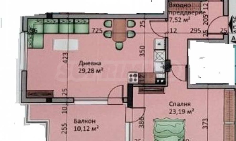 Na prodej  1 ložnice Sofia , Ljulin - centar , 100 m2 | 27024516 - obraz [2]