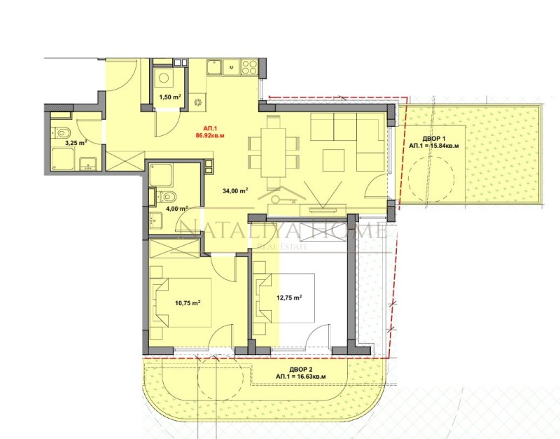 Продава 3-СТАЕН, гр. Бургас, Сарафово, снимка 2 - Апартаменти - 53235211