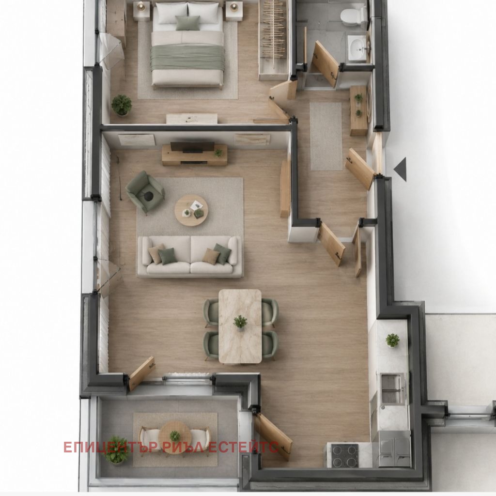 Продава 2-СТАЕН, гр. София, с. Бистрица, снимка 5 - Апартаменти - 56084649