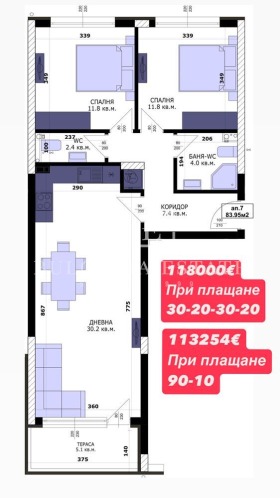 3 slaapkamers Kajsieva gradina, Varna 4