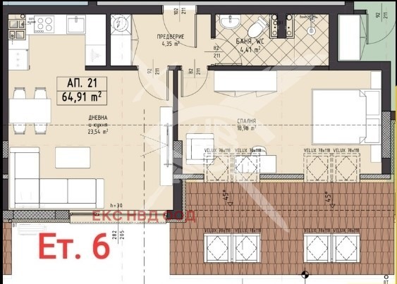 Продава 2-СТАЕН, гр. Пловдив, Христо Смирненски, снимка 1 - Aпартаменти - 47493387