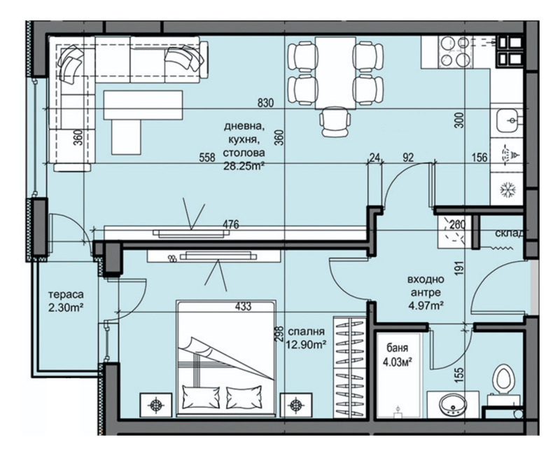 In vendita  1 camera da letto Plovdiv , Hristo Smirnenski , 72 mq | 17755818 - Immagine [2]