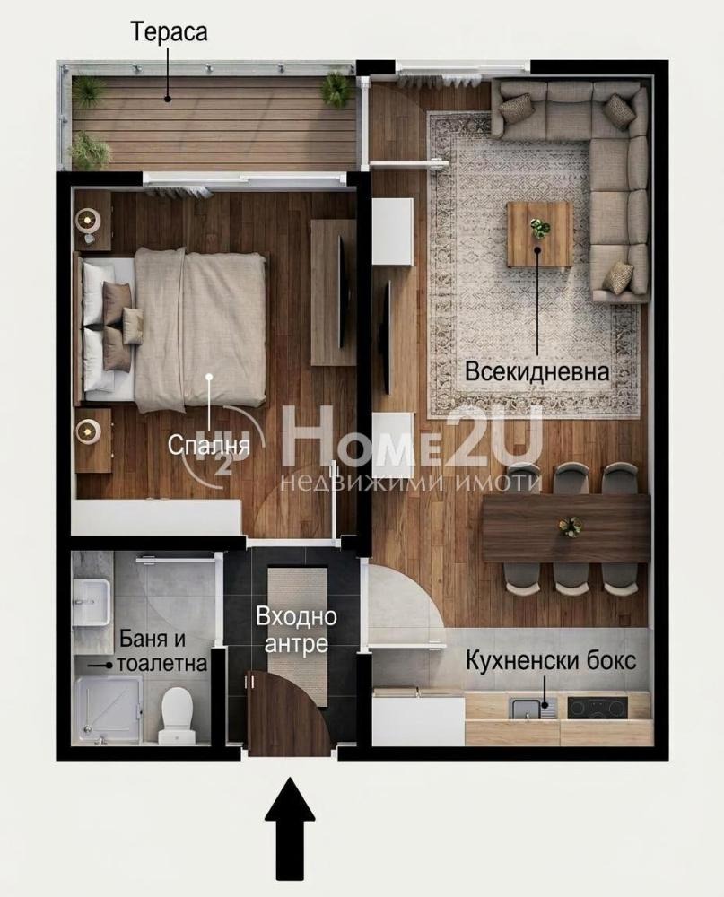 Продава 2-СТАЕН, гр. Пловдив, Южен, снимка 9 - Апартаменти - 54913802