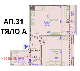 1 dormitorio Vazrazhdane 1, Varna