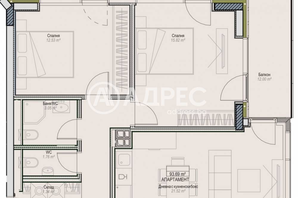 Продава 3-СТАЕН, гр. София, Оборище, снимка 2 - Апартаменти - 54390075