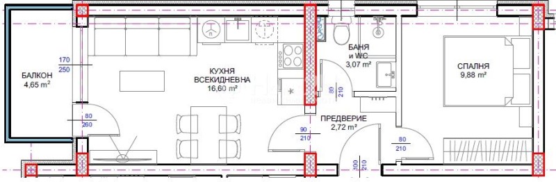 Продава 2-СТАЕН, гр. Варна, м-т Ален мак, снимка 2 - Апартаменти - 52404074